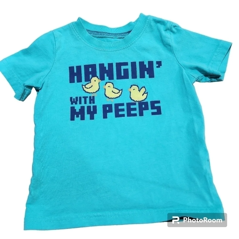 Carter's Short Sleeve Hangin' With My Peeps T-Shirt, Size 18M.